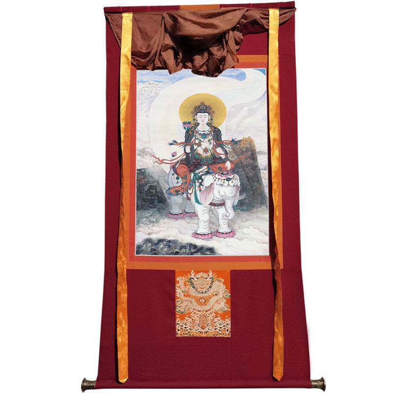 Samantabhadra Image - Tibetan thangka painting, view 12
