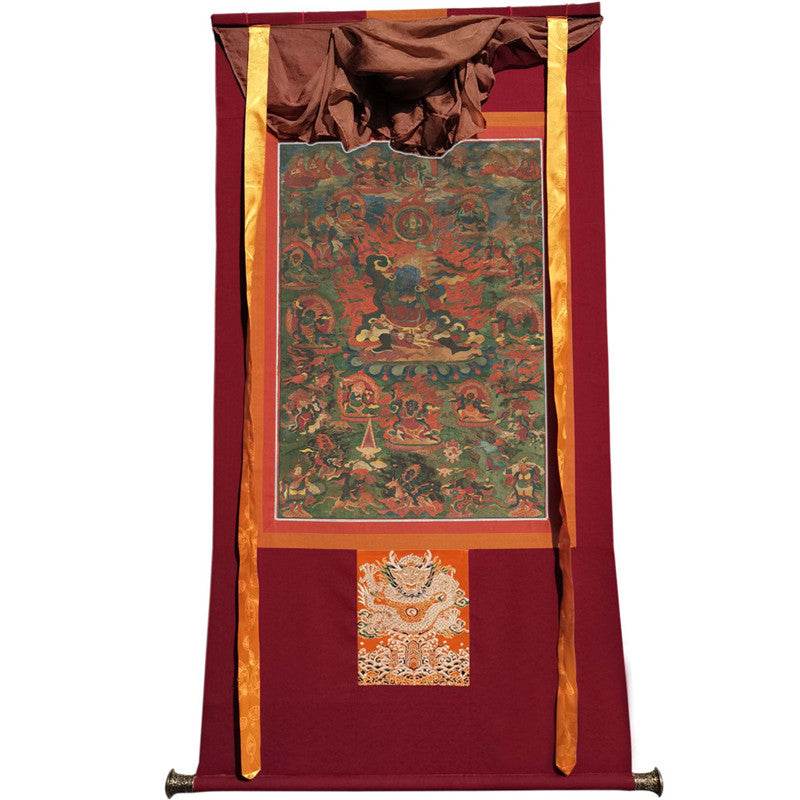 Legden Mahakala Image - Tibetan thangka painting, view 12
