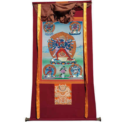 Yamantaka \ Vajrabhairava Image - Tibetan thangka painting, view 12