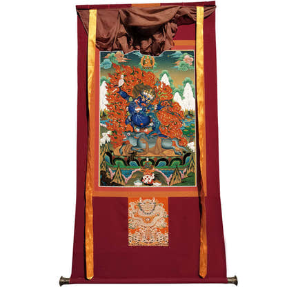 Yamantaka \ Vajrabhairava Image - Tibetan thangka painting, view 12