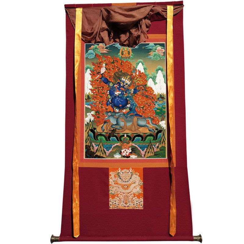 Yamantaka \ Vajrabhairava Image - Tibetan thangka painting, view 12