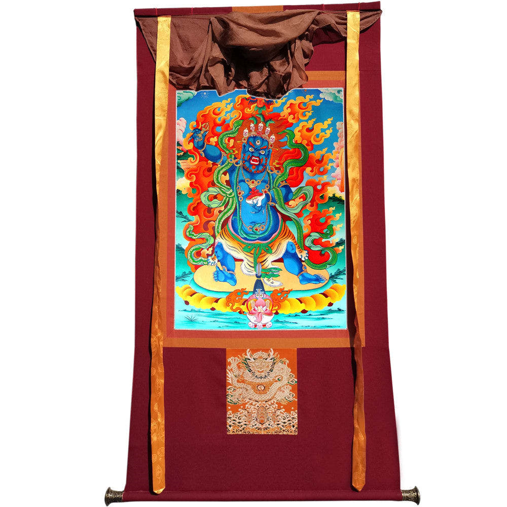 2779-唐卡-HBMT-084玛哈嘎拉-二臂-300dpi - Tibetan thangka painting, view 7