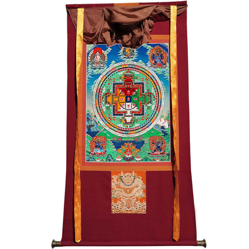 Yamantaka Mandala\ Vajrabhairava Image - Tibetan thangka painting, view 12
