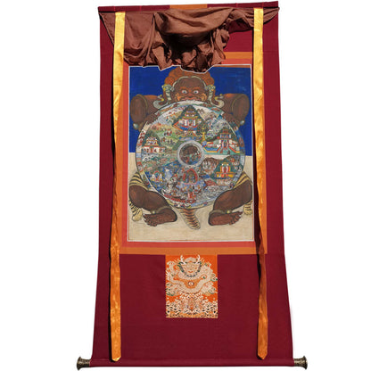 2772-唐卡-HBMT-077六道轮回-300dpi - Tibetan thangka painting, view 7