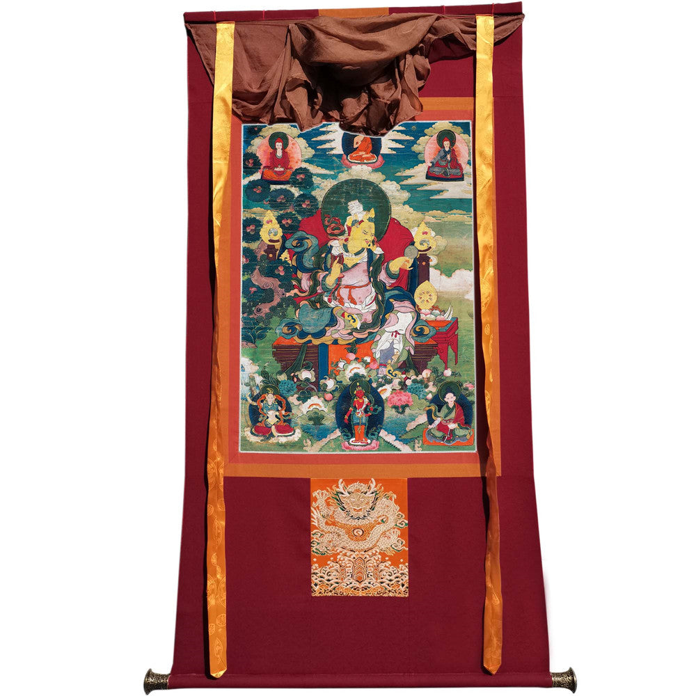 2769-唐卡-HBMT-073莲师-莲花王藏东宁玛派绢本53 - Tibetan thangka painting, view 7