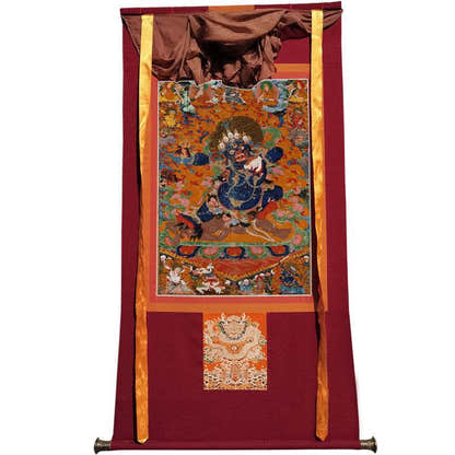 Mahakala Image - Tibetan thangka painting, view 12