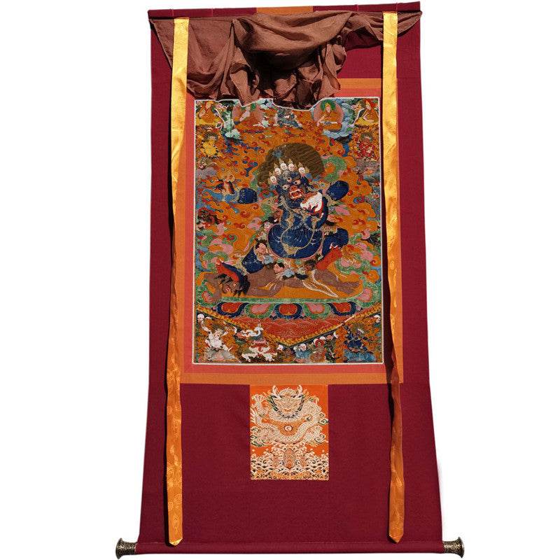 Mahakala Image - Tibetan thangka painting, view 12