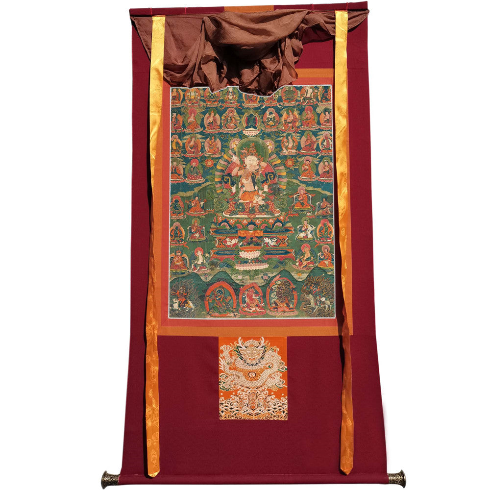2768-唐卡-HBMT-072莲师-海生金刚76 - Tibetan thangka painting, view 7
