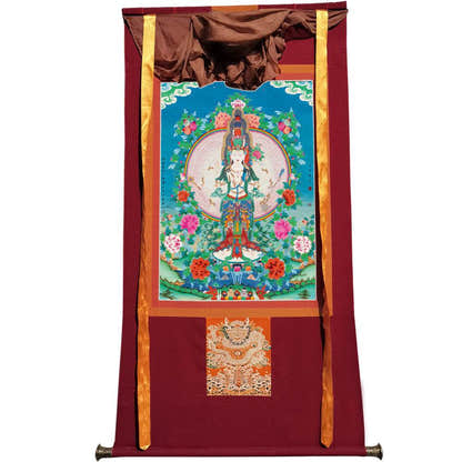 The Thousand-hand Avalokiteshvara - Tibetan thangka painting, view 7
