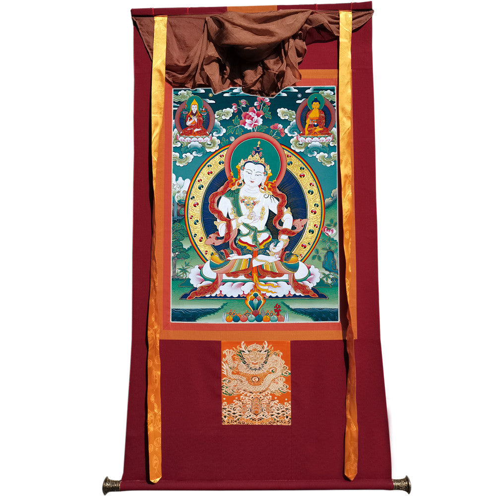 Gandhanra Handmade Thangka - Vajrasattva - from Kathok Monastery