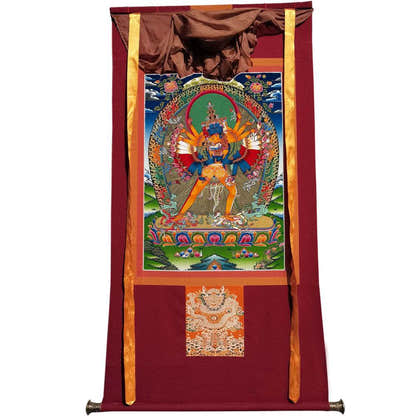Kalacakravajra Thangka - Tibetan thangka painting, view 7