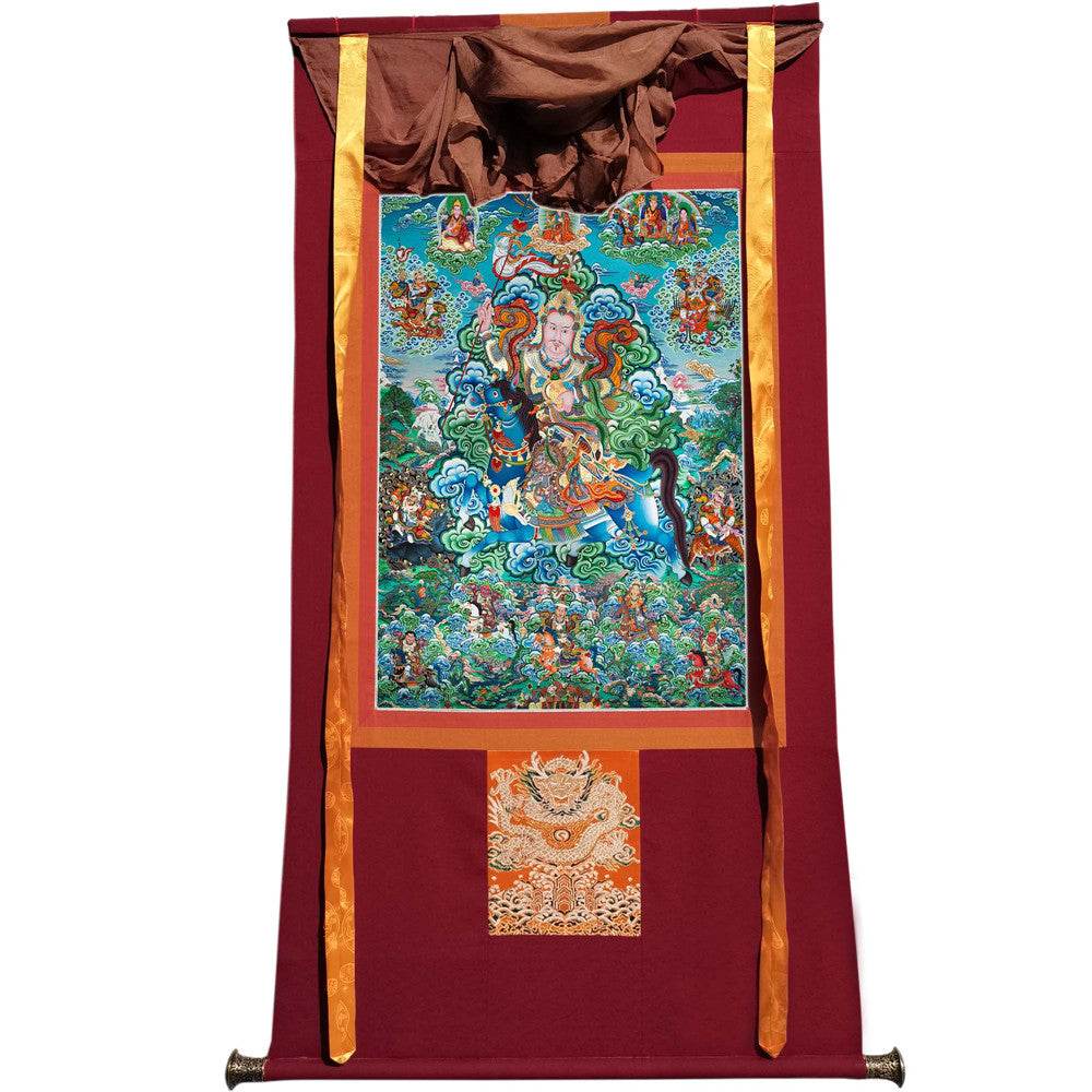King Gesar - Tibetan thangka painting, view 19