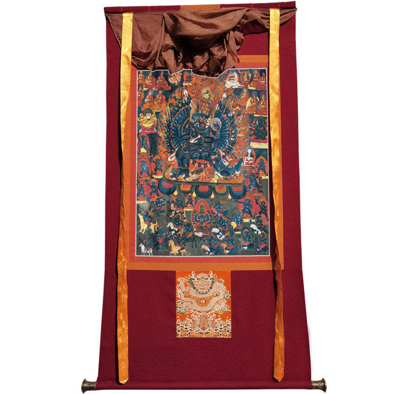 Yamantaka \ Vajrabhairava Image - Tibetan thangka painting, view 12