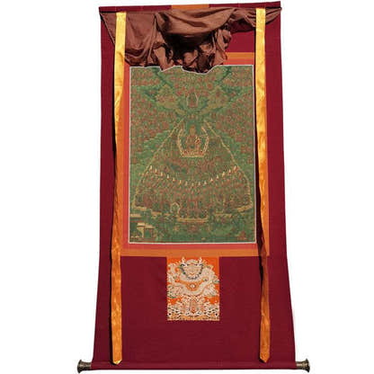 Je Tsongkhapa Refuge Tree Image - Tibetan thangka painting, view 12