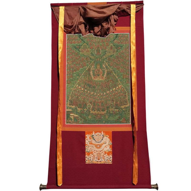 Je Tsongkhapa Refuge Tree Image - Tibetan thangka painting, view 12