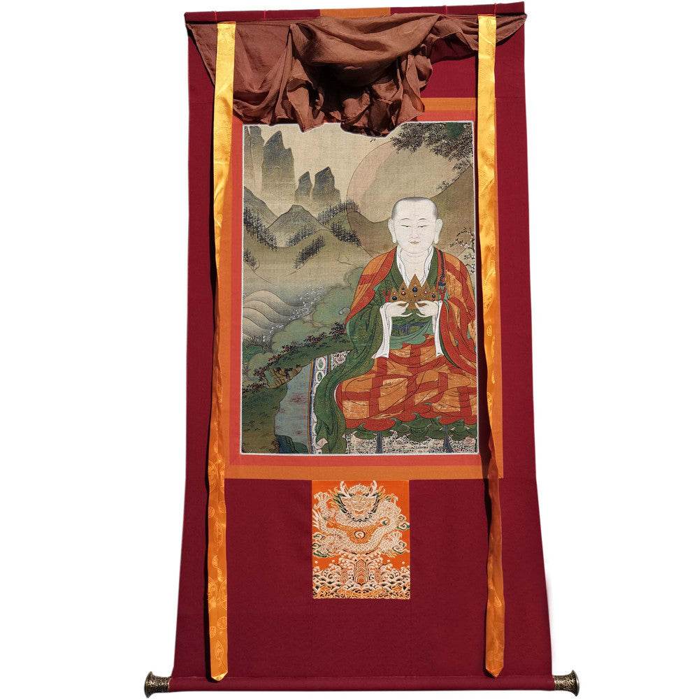 Amitabha Buddha - Tibetan thangka painting, view 7