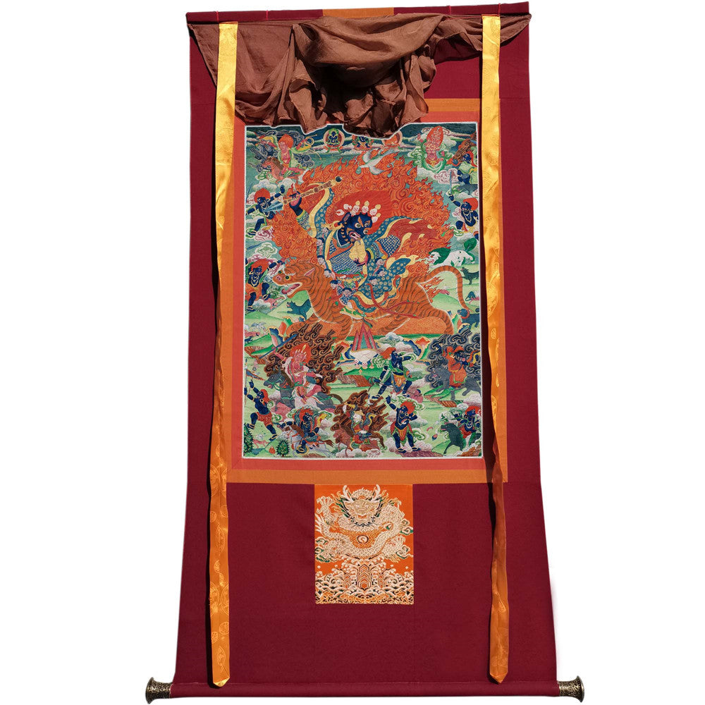 2765-唐卡-HBMT-069莲师忿怒金刚蒙古宁玛派绢本80 - Tibetan thangka painting, view 7