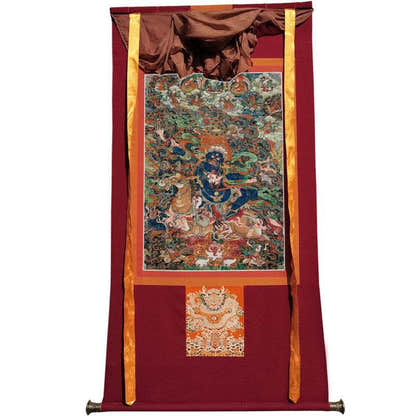 Palden Lhamo / Magzor Gyalmo / Shri Devi Image - Tibetan thangka painting, view 12