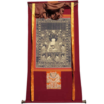 Sikhin - Tibetan thangka painting, view 7