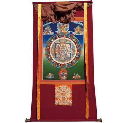 Kalacakravajra Mandala Image - Tibetan thangka painting, view 12