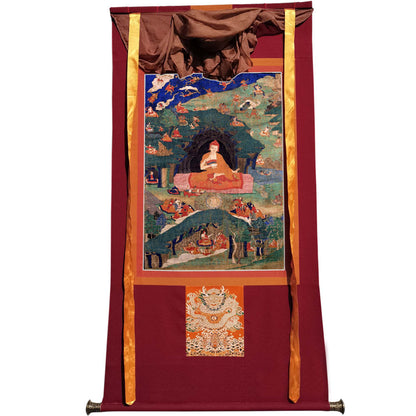 2770-唐卡-HBMT-074莲师说法 - Tibetan thangka painting, view 7