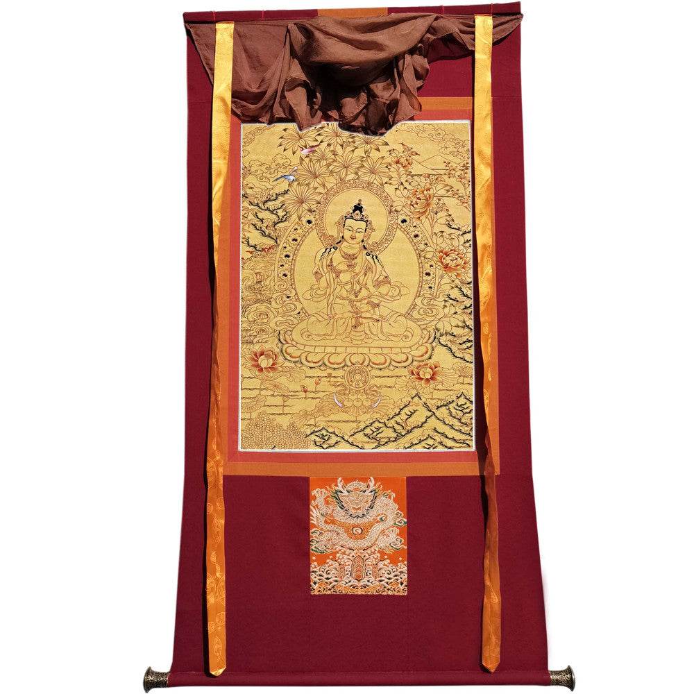 Vajrasattva - Tibetan thangka painting, view 7