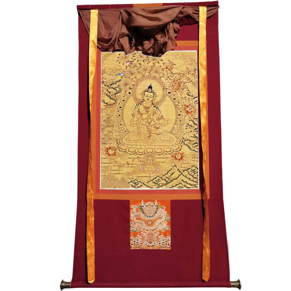 Gandhanra Handmade Thangka - Vajrasattva - from Kathok Monastery