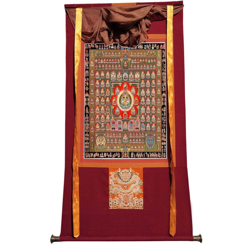 Garbha-dhatu-mandala - Tibetan thangka painting, view 7