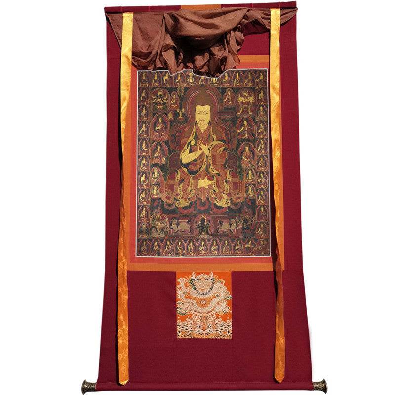 Je Tsongkhapa Image - Tibetan thangka painting, view 12