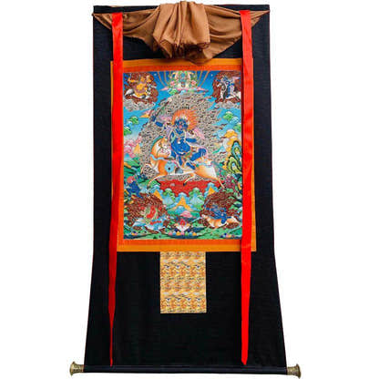 Palden Lhamo / Magzor Gyalmo / Shri Devi - Tibetan thangka painting, view 8