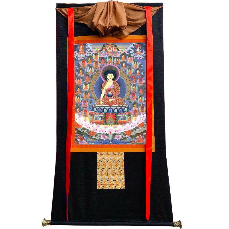 35 Confession Buddhas - Tibetan thangka painting, view 8