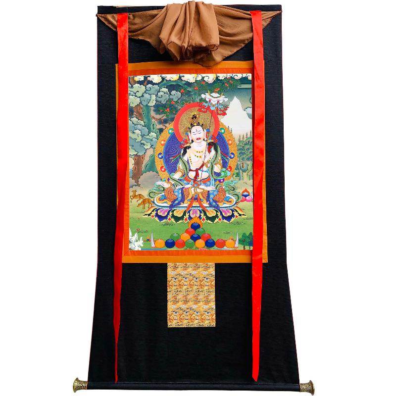 Usnisa Sitatapatra - Great White Parasol - Tibetan thangka painting, view 8