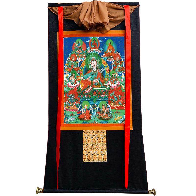 Eight Manifestations of Guru Rinpoche - Padmasambhava - Tibetan thangka painting, view 8