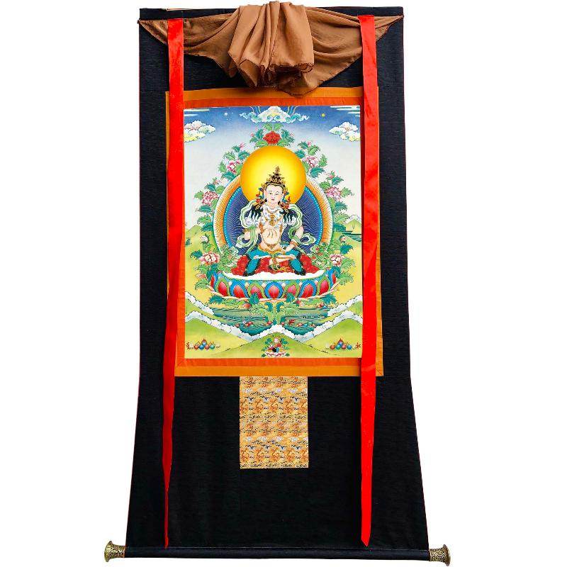 Vajrasattva - Tibetan thangka painting, view 23