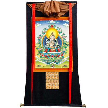 Gandhanra Handmade Thangka - Vajrasattva - from Kathok Monastery