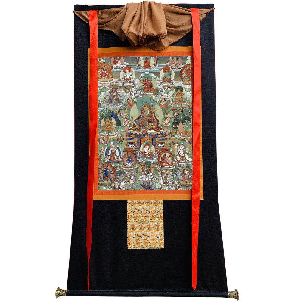 Padmasambhava - Guru Rinpoche - Tibetan thangka painting, view 8