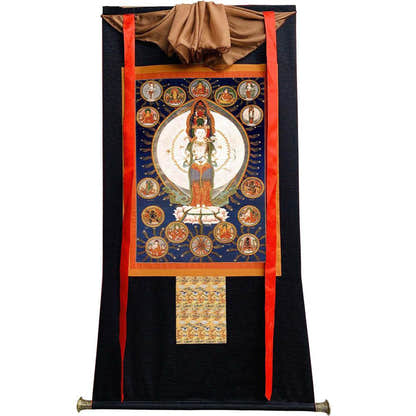 1000 Arms Avalokiteshvara Image - Tibetan thangka painting, view 13