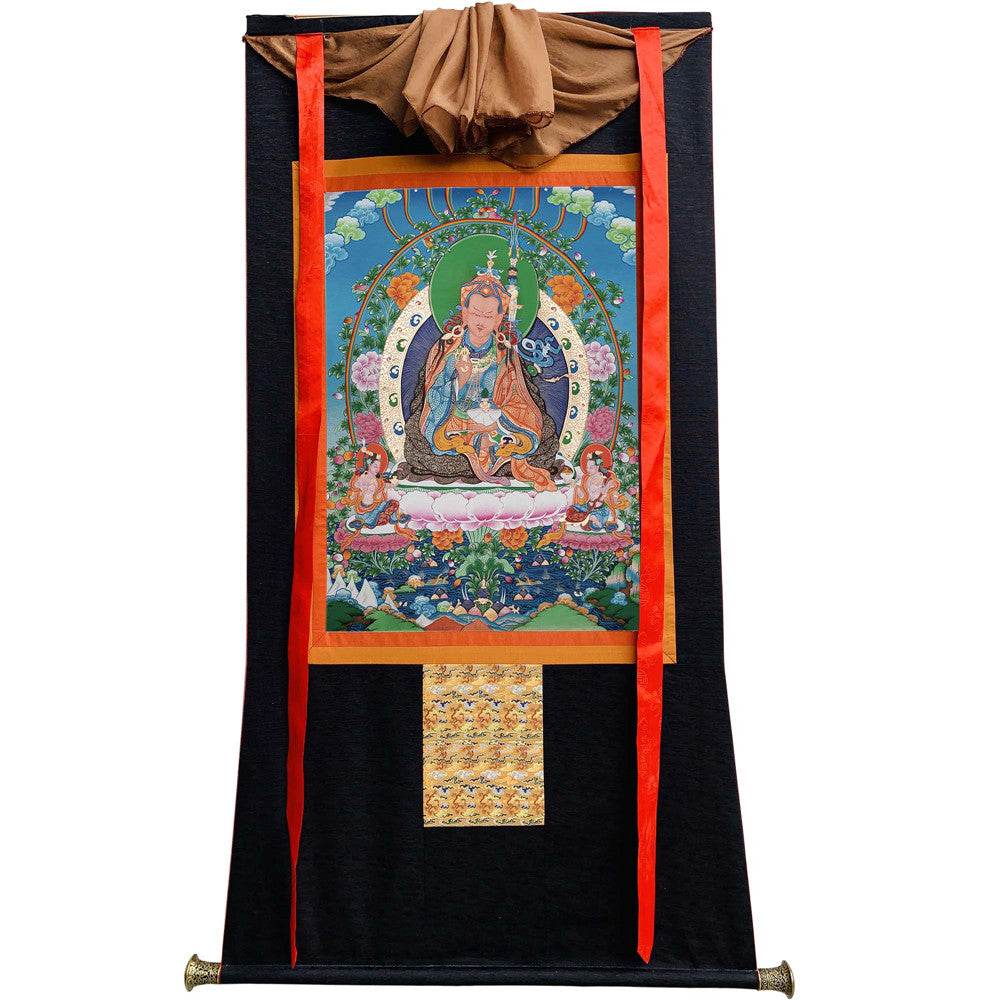 Padmasambhava - Guru Rinpoche - Tibetan thangka painting, view 8