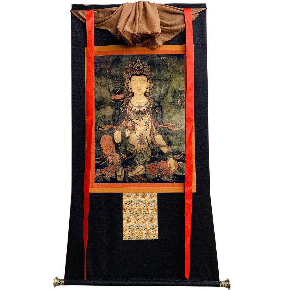 Samantabhadra - 17th Century - Tibetan thangka painting, view 8