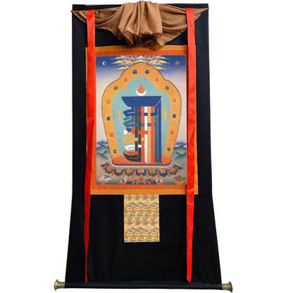 The design of Gathering Ten Powerful Elements - Tibetan thangka painting, view 8
