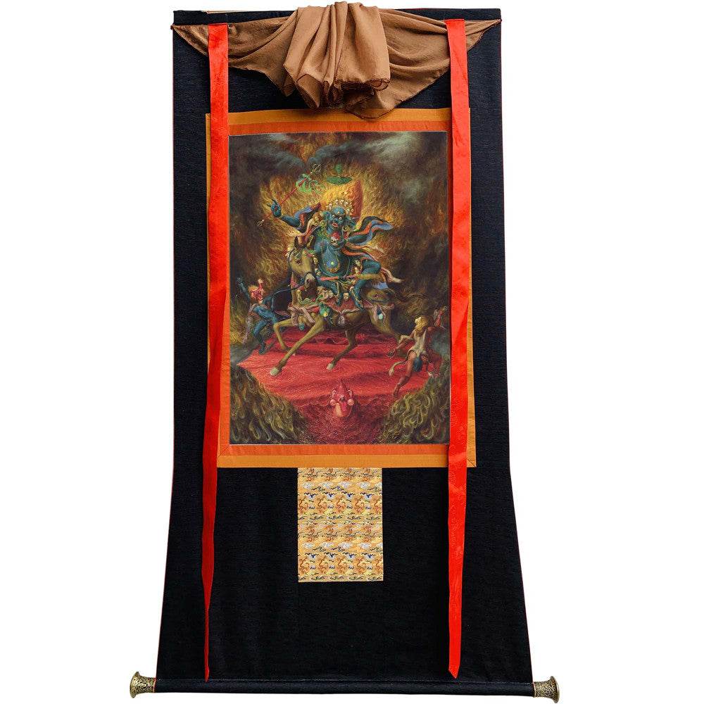 Palden Lhamo / Magzor Gyalmo / Shri Devi - Tibetan thangka painting, view 20
