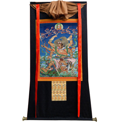 2778-唐卡-HBMT-083玛哈嘎拉-大黑天-240dpi Gandhanra-ART