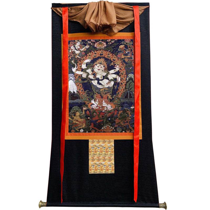 Mahakala Image - Tibetan thangka painting, view 13