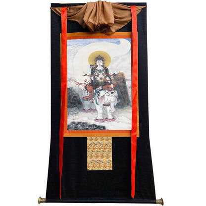 Samantabhadra Image - Tibetan thangka painting, view 13
