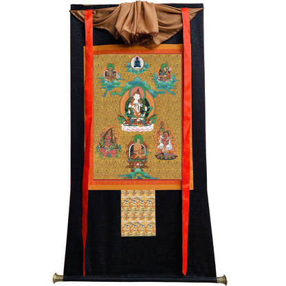 Vajrasattva - Tibetan thangka painting, view 20