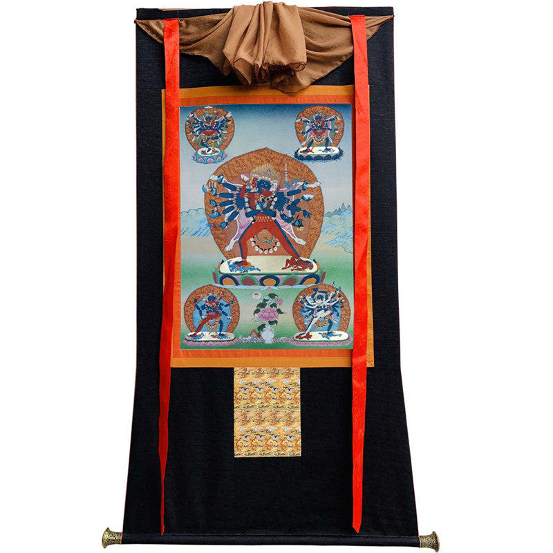 Yamantaka \ Vajrabhairava Image - Tibetan thangka painting, view 13