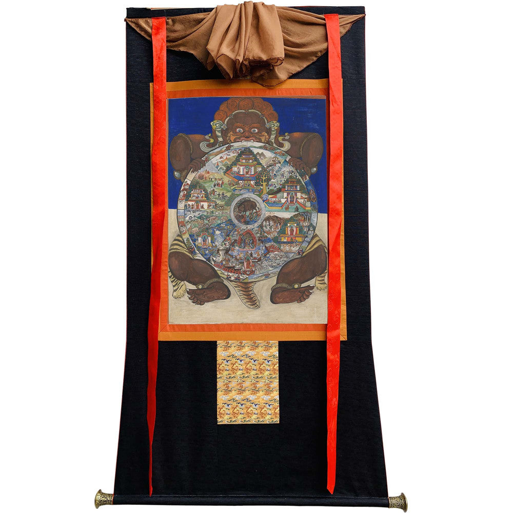 2772-唐卡-HBMT-077六道轮回-300dpi - Tibetan thangka painting, view 8