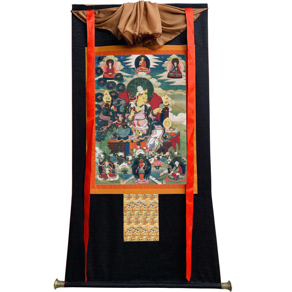 2769-唐卡-HBMT-073莲师-莲花王藏东宁玛派绢本53 - Tibetan thangka painting, view 8