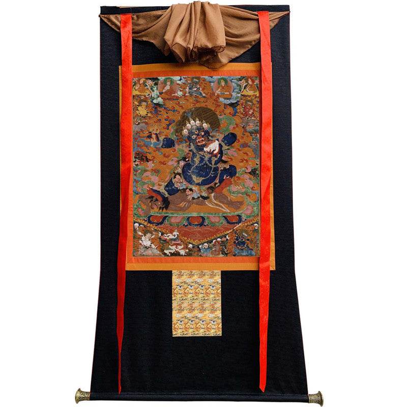 Mahakala Image - Tibetan thangka painting, view 13