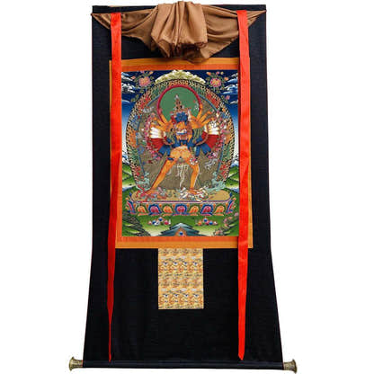 Kalacakravajra Image - Tibetan thangka painting, view 13